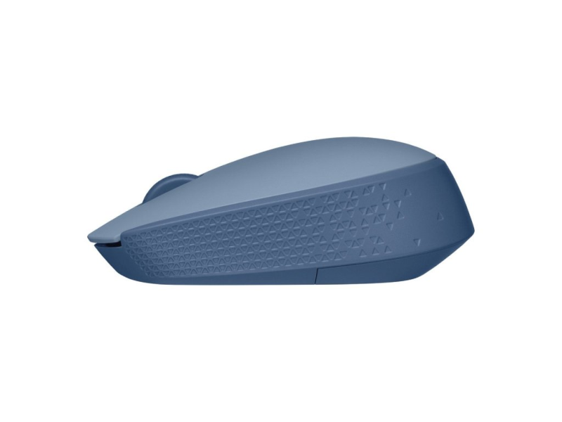 LOGITECH M171 Portable Wireless Mouse, 2.4 Ghz, 1000 dpi, 1 x AA Battery, 10 m, Blue/Grey