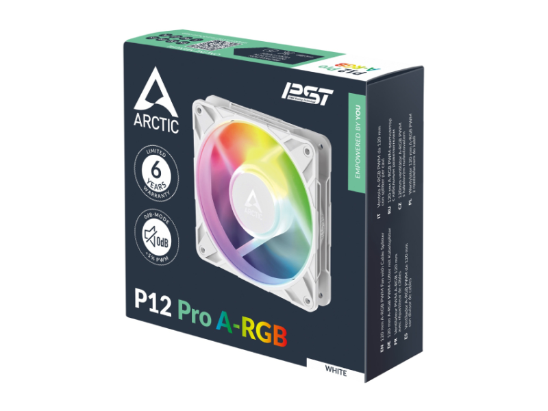 ARCTIC P12 Pro A-RGB 120mm ventilator beli (ACFAN00311A)