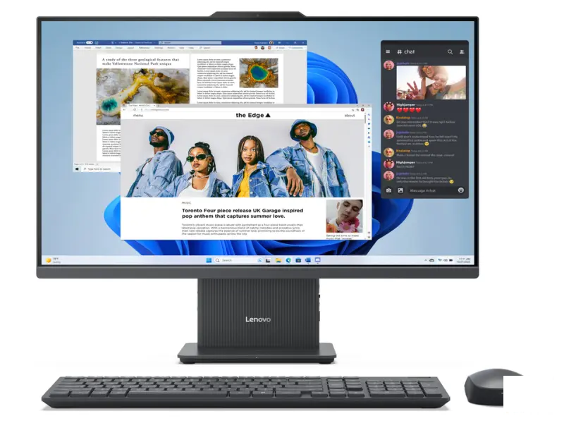 Lenovo F0HN00RMRI IdeaCentre AIO (Luna Grey) 23.8"TOUCH i5 16GB 1TB k&m