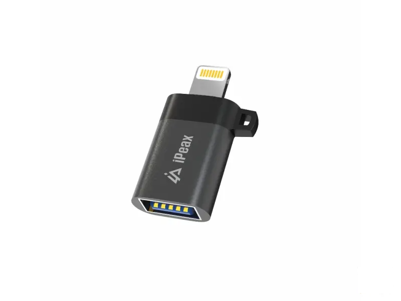 iPEAX OTG Adapter Lightning (M) / USB-A (F) Black
