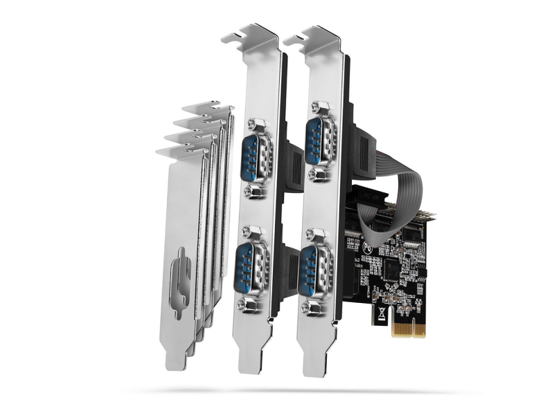 Kontroler PCI-Express --> 4 x Serial port + LP,  AXAGON