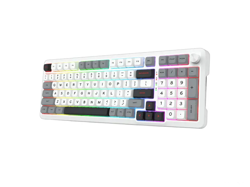 Redragon Tastatura Bragi Pro MK688 Wired&2.4G&BT White