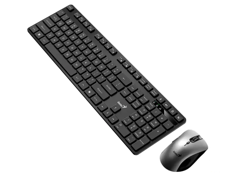 GENIUS KM-8216S Wireless USB US wireless crna tastatura i miš 