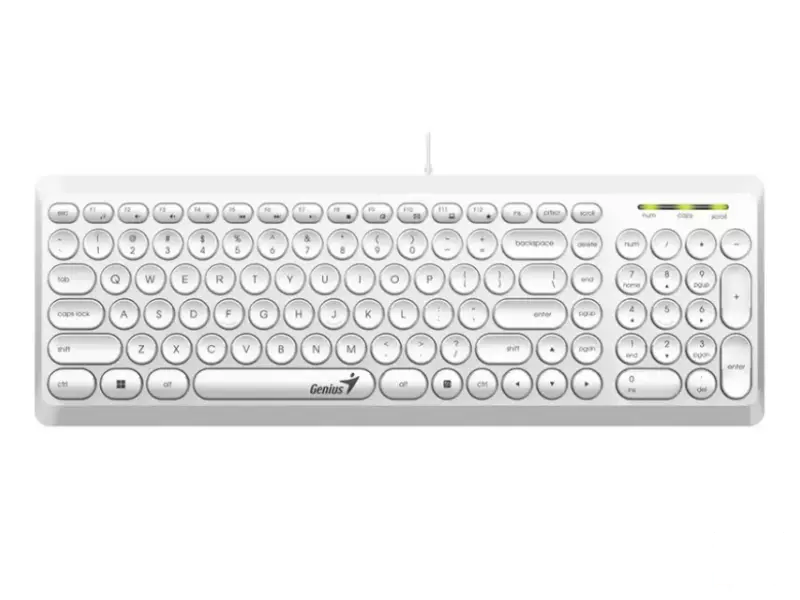 GENIUS Slimstar Q200 USB YU bela tastatura 