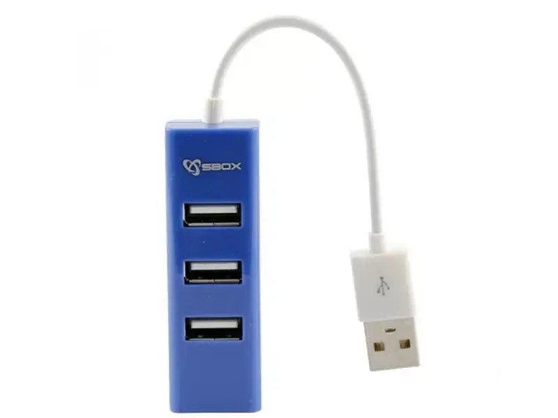 SBOX USB Hub H-204 Blue