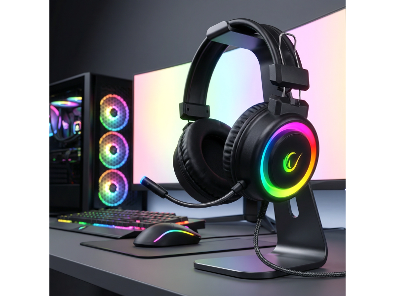 Rampage Slušalice SN-R10 ALQUISTBlack 3,5mmRGB sa mikrofonom