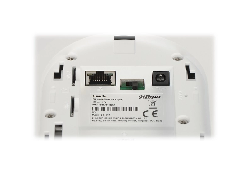 Dahua Alarm KIT DHI-ART-ARC3000H-03-FW2(868), bežični alarmni sistem 868MHz, Hub + PIR detektor + magnetni kontakt + daljinski, do 150 bežičnih uređaja, Ethernet/Wi-Fi/4G LTE, Dual SIM, SOS alarm, video povezivanje kroz aplikaciju, ANR, AES128, napajanje 12VDC