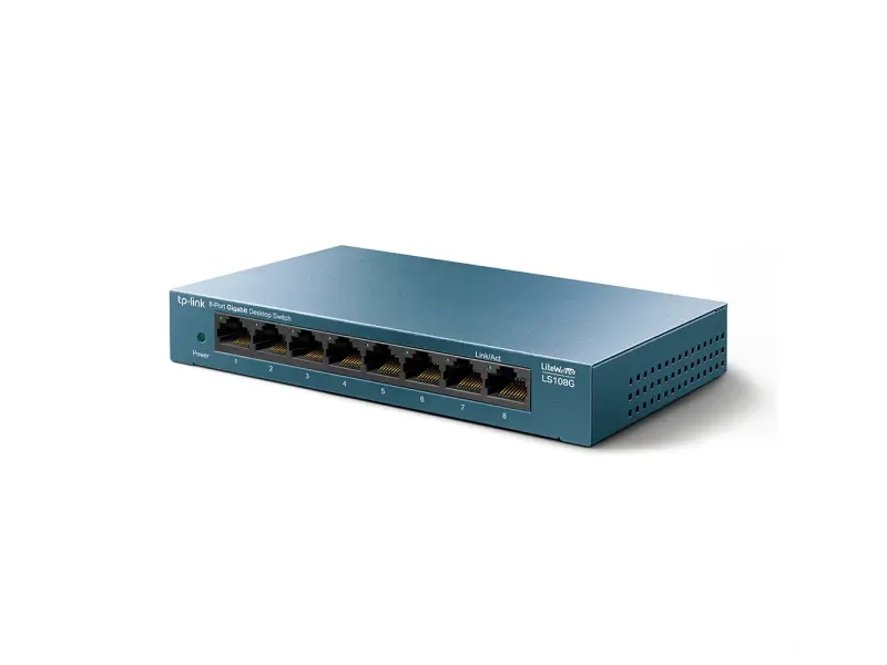 TP-LINK LS108G 8-Port Gigabit Desktop Network Switch, Metal Case