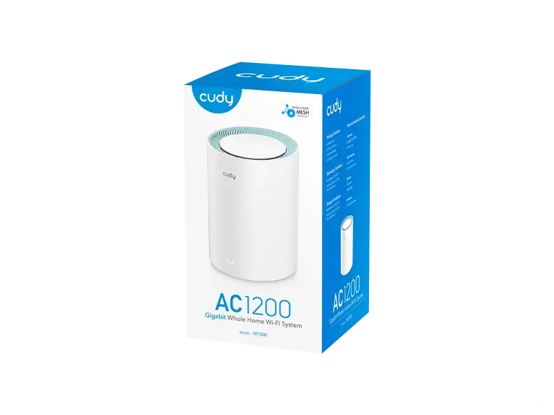 CUDY Access Point M1300(1-Pack) AC1200 Wi-Fi Gigabit Mesh