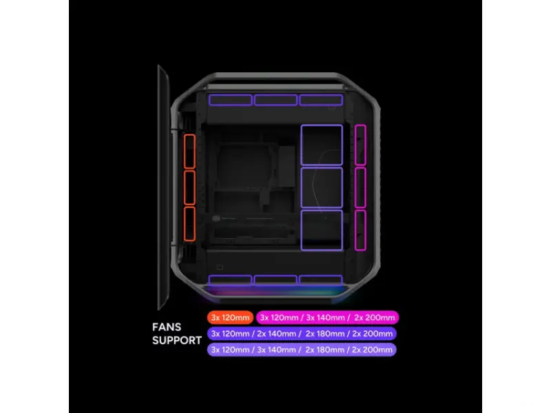 COOLER MASTER COSMOS Alpha Silver Gaming kućište (C700-KGNN-S00) sivo 
