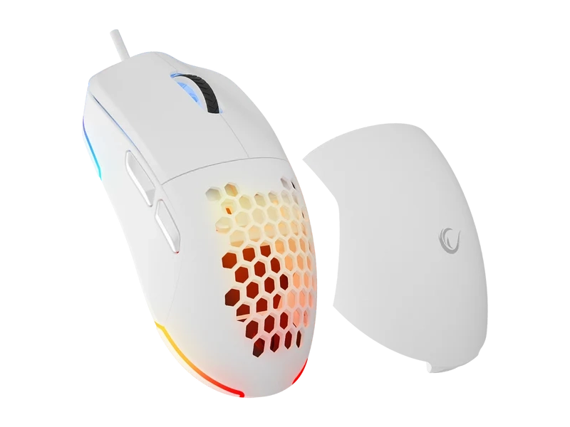 Rampage Miš BLINK bijeli gaming , 7 makro dugmadi,12.800 DPI RGB