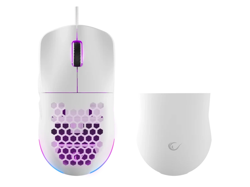 Rampage Miš BLINK bijeli gaming , 7 makro dugmadi,12.800 DPI RGB