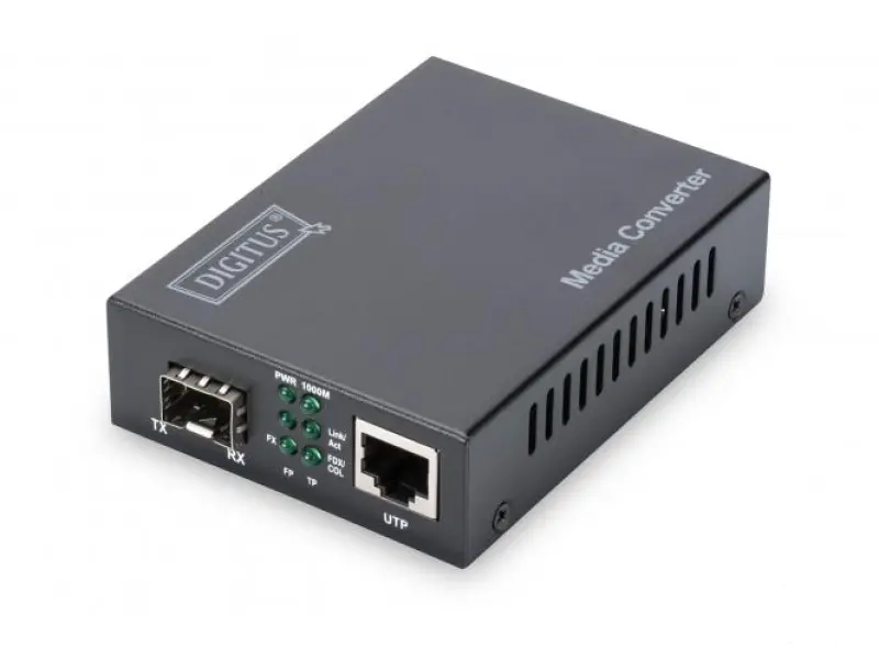 Digitus Media converter RJ45 / SFP, 10/100/1000 Gigabit