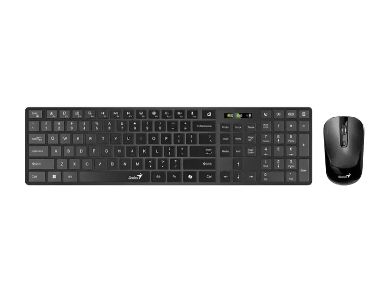 GENIUS SlimStar 8250 Wireless USB US crna tastatura+ miš 