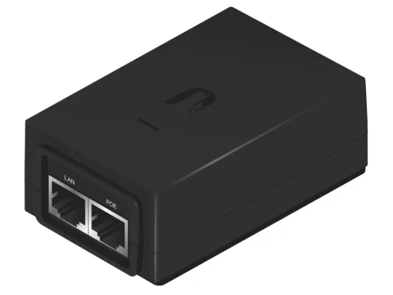 UBIQUITI PoE 48V DC 0.5A adapter for Carrier Instalations/earth grounding/ESD protection (POE-48-24W-G) 
