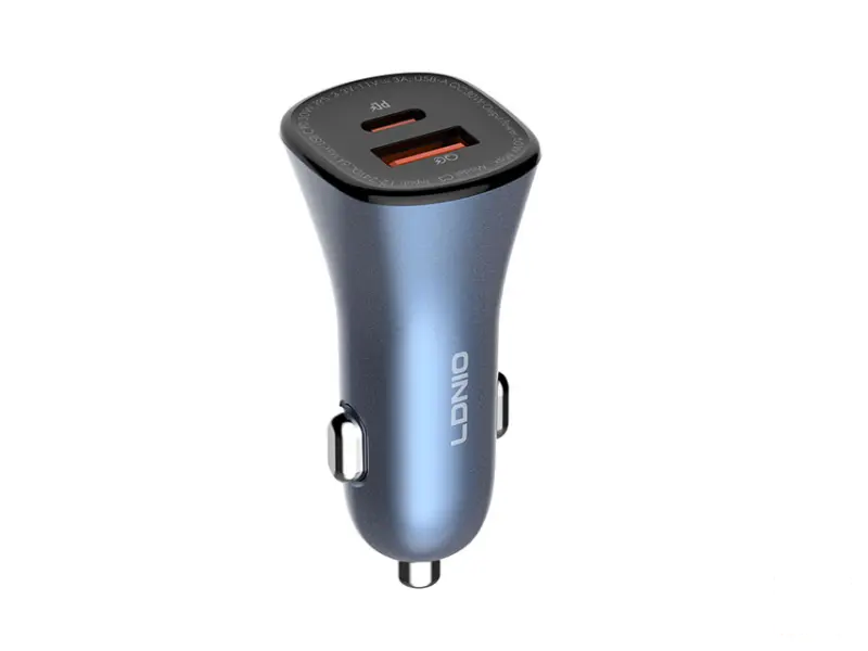 LDNIO C3 PD30W +QC30W Auto punjač crni 