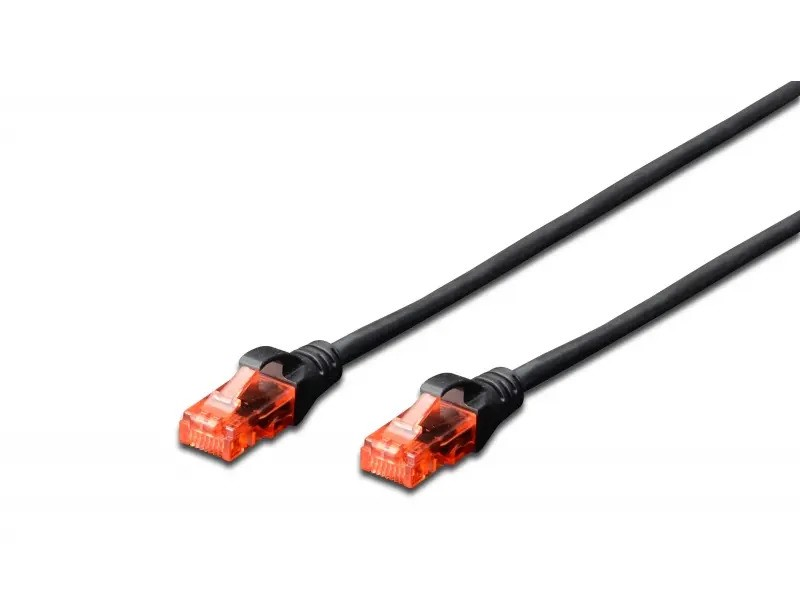 Digitus Kabl U-UTP patch CAT6 0.25m crni