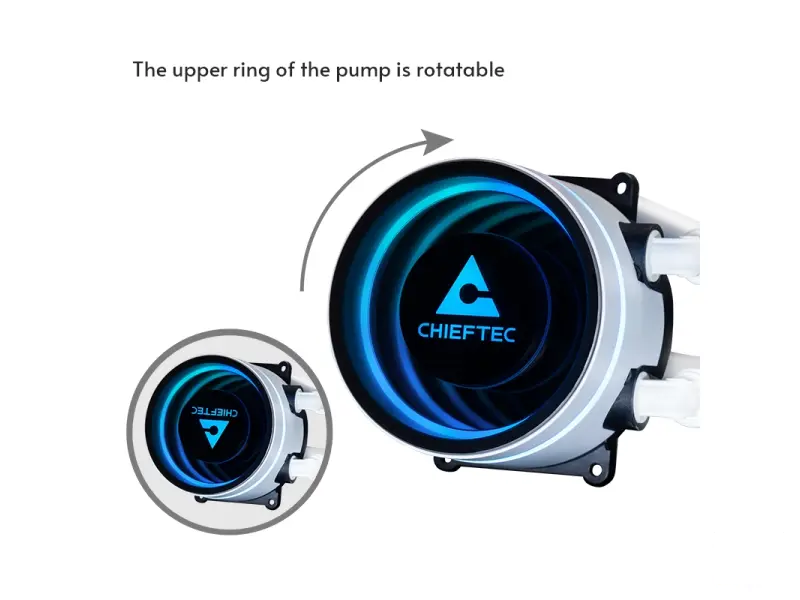 Chieftec CPU Cooler Iceberg White 360 ARGB (1851, 1700, 1200, AM5, AM4)