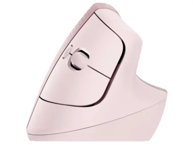 LOGITECH Lift Vertical Ergonomic Wireless miš roze 
