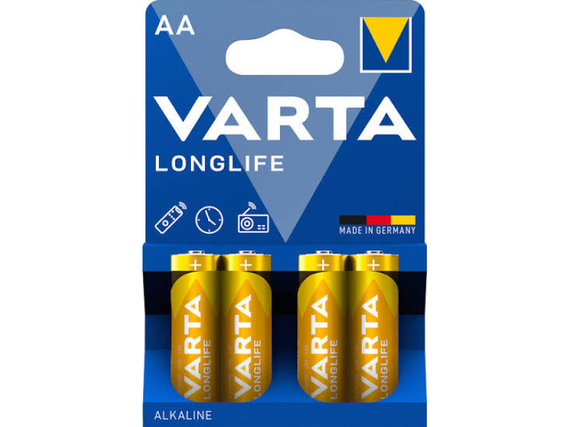 Alkalna AA baterija Longlife LR6 4/1 Varta