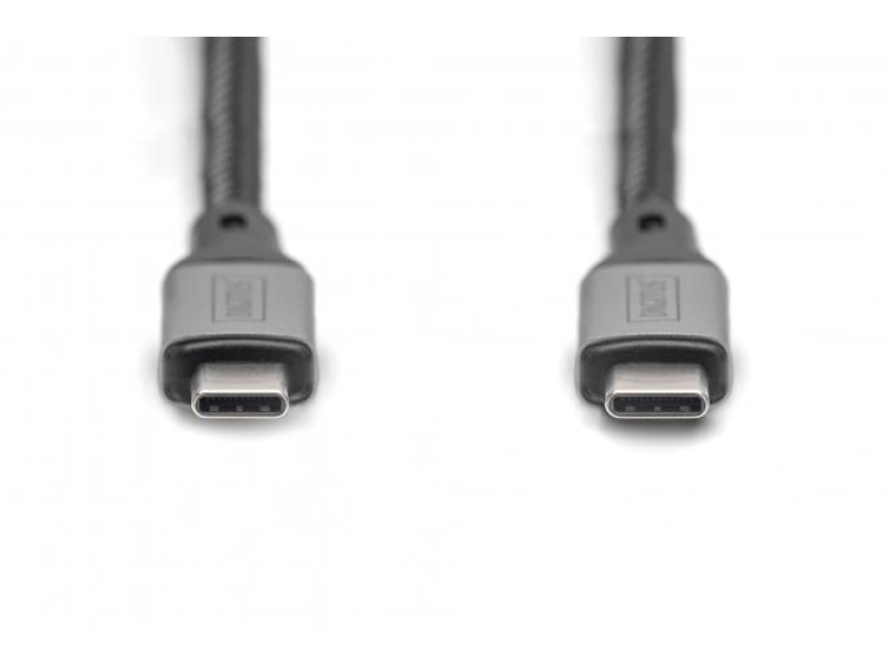 Digitus Kabl USB 4.0 Type-C to Type-C, 8K@30Hz, 4K@60Hz, PD3.0, 20Gbits/s, 3m