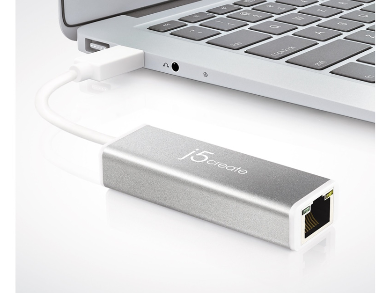 FAST ASIA Adapter USB 3.0 - Gigabit ethernet metal sivi
