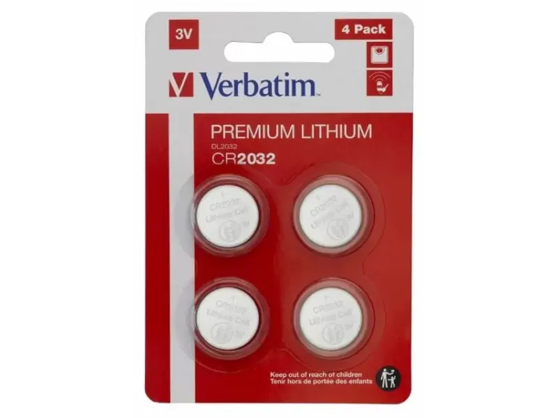 VERBATIM Baterije CR2032 3V 49533 4kom 