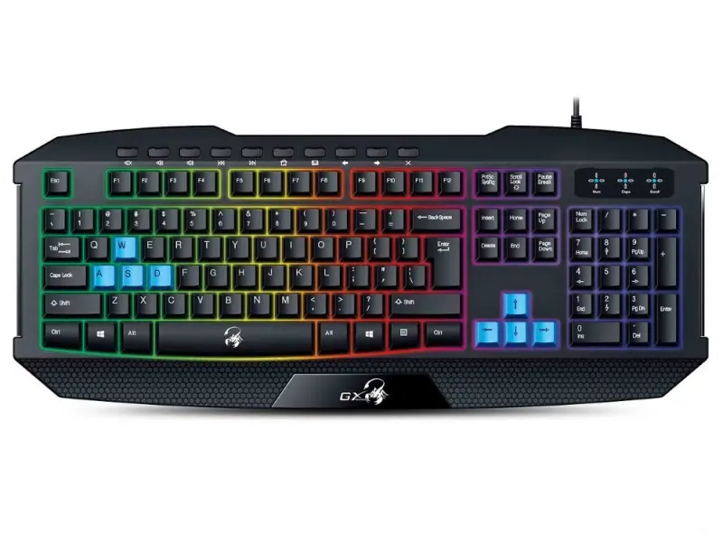 GENIUS K215 Scorpion Gaming USB US crna tastatura 