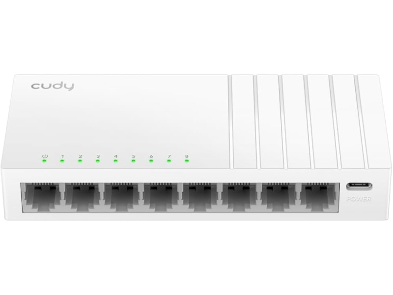 CUDY Switch GS108U, 5x 10/100/1000Mbps RJ45 ports, unmanaged, metal