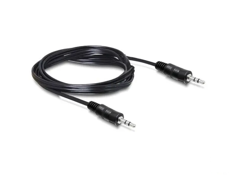 E-GREEN Kabl Audio 3.5mm stereo - 3.5mm stereo M/M 1.2 m crni