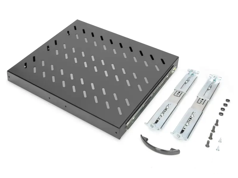 Digitus Polica na izvlacenje 483mm (19") 1U, 40x485x368mm, do 25kg, crna
