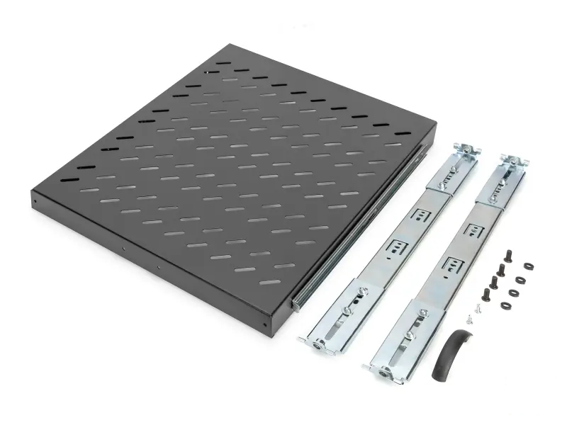 Digitus Polica na izvlacenje 483mm (19") 1U, 40x484x568mm, do 25kg, crna