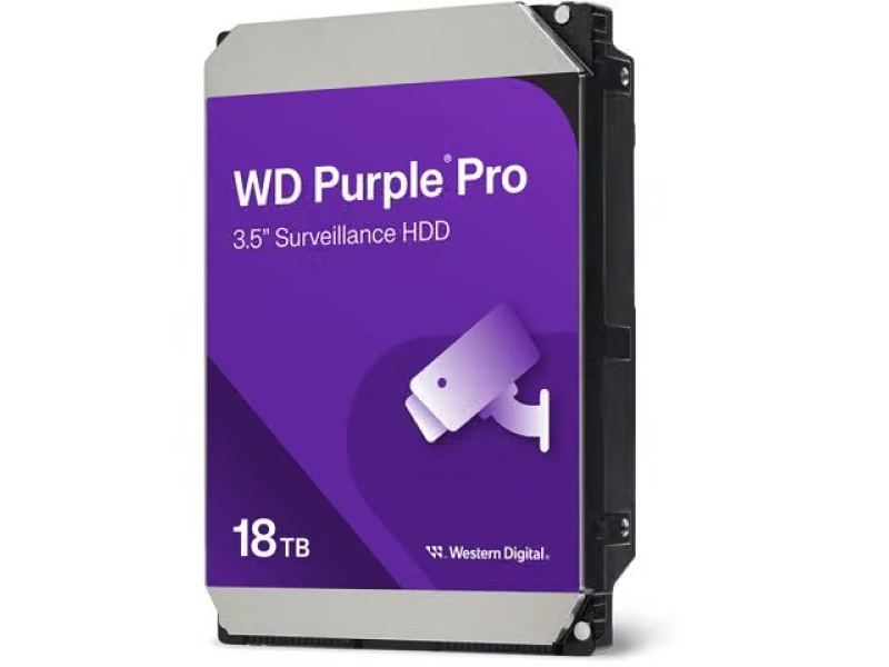 WD WD181PURP 3,5" 18TB PURPLE Surveillance, SATA 6GB/s,  7200 rpm, 256MB cash