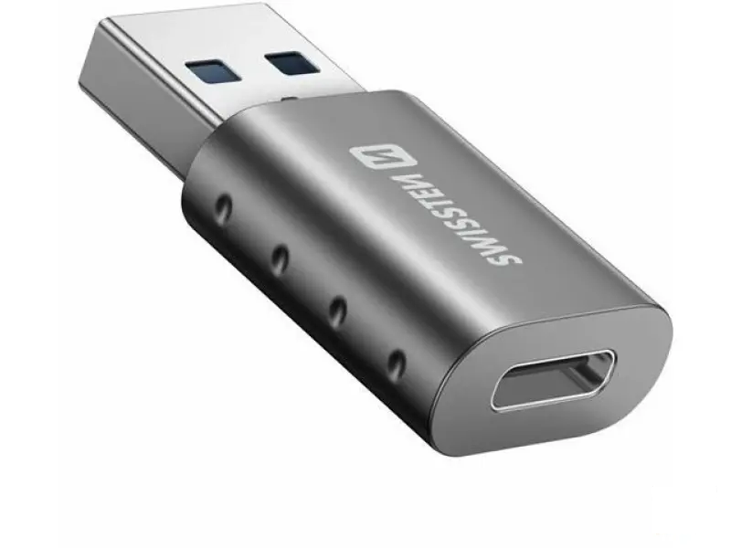Swissten Adapter USB-A (M) / USB-C (F)