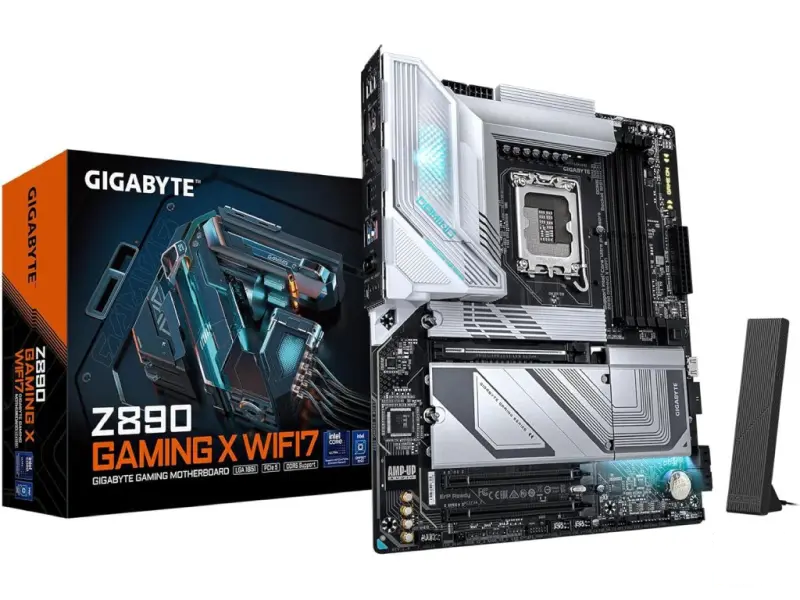 GIGABYTE INTEL MB Z890 GAMING X WIFI7, 4*DDR5 9200MT/s, PCIe 5.0,4*M.2,DP, USB4 Type-C, 2.5GbE, 1851