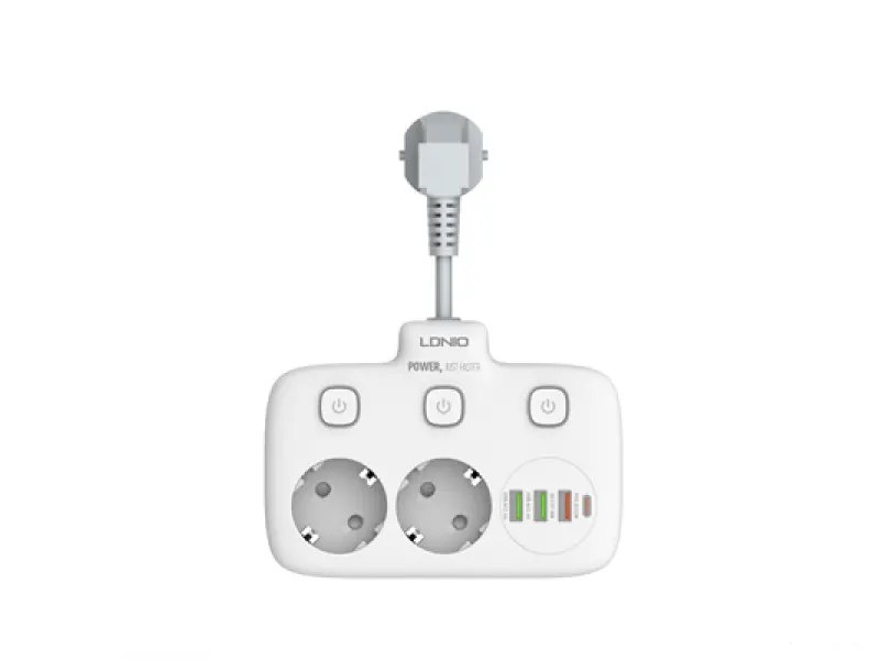 LDNIO SE2435 3*USB + 1*TIP C QC 3.0 + 2*220V BIJELI