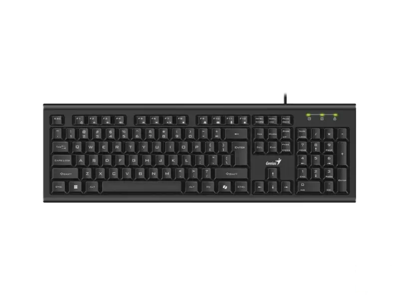 Genius 31300018405 KB-113 AI Copilot, br. tipki: 104, USB, YU, Crna