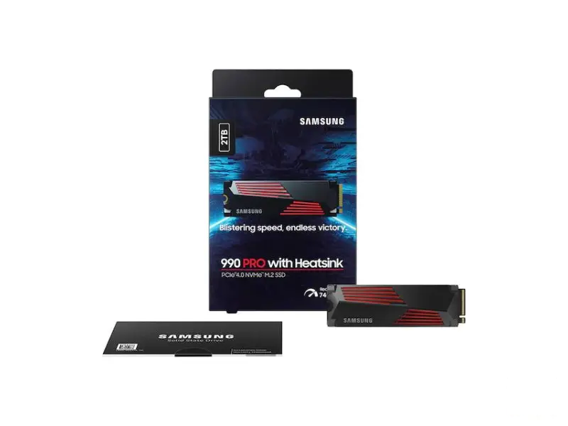 SAMSUNG 2TB M.2 NVMe MZ-V9P2T0CW 990 Pro Series Heatsink SSD 