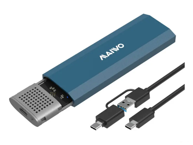 MAIWO Externo Kućište USB-C 3.1 na M.2 NVMe/SATA aluminium, K1690 