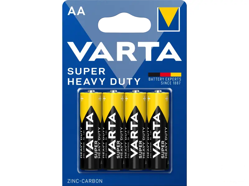 Cink-karbon AA  baterija Superlife R6 4/1 Varta