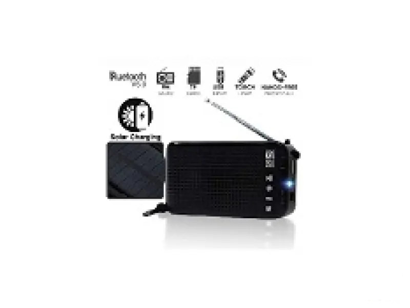 Audiobox 2GO-RDO 20 Black 2GO-RDO 20, Bluetooth zvucnik, Ugradjeno solarno punjenje