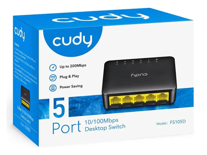 CUDY FS105D 5port switch 