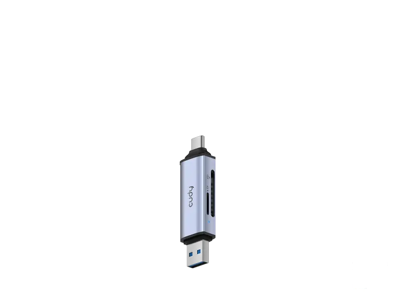 CUDY Card reader UH200 2-IN-1 Dual USB 3.0 SD/TF