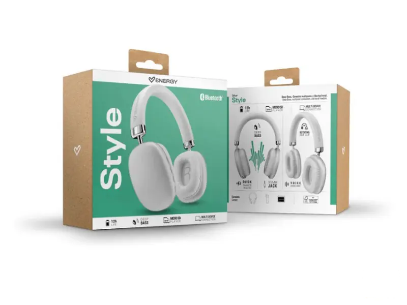 ENERGY SISTEM Silver Style Bluetooth slušalice sive (M49004) 