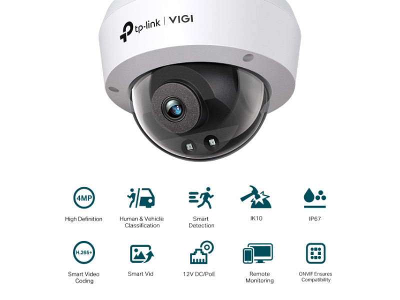 TP-LINK VIGI C240I-2.8mm, IR30m 4mpx Dom kamera,