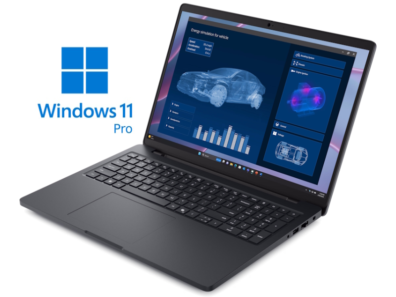DELL Pro Max 16 16 inch FHD+ 300nits AMD Ryzen AI 9 HX PRO 370 32GB 1TB SSD RTX PRO 1000 8GB Backlit FP Win11Pro 3yr ProSupport laptop