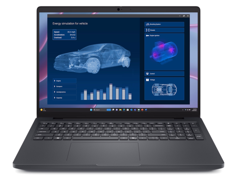 DELL Pro Max 16 16 inch FHD+ 300nits AMD Ryzen AI 9 HX PRO 370 32GB 1TB SSD RTX PRO 1000 8GB Backlit FP Win11Pro 3yr ProSupport laptop