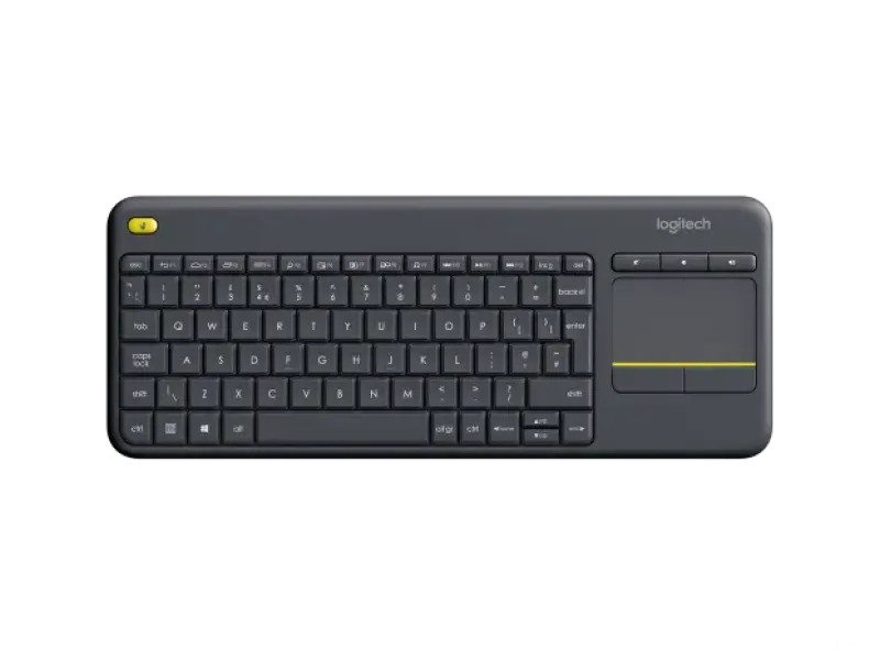 LOGITECH K400 Plus Wireless Touch Keyboard Black YU