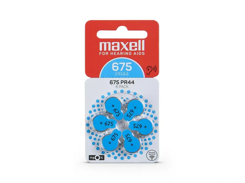Maxell Battery PR44 675 1/6
