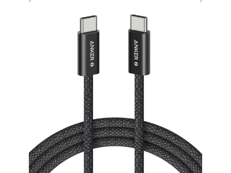 ANKER Zolo USB tip-C kabl M/M 1.8m, za Apple, super brzo punjenje 240W/480Mbps, pleteni, crni 